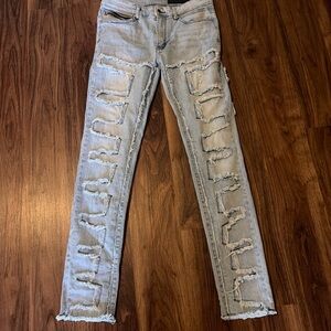 Slim Distressed Light Blue Men’s Jeans